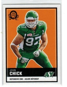 2015 Upper Deck CFL O-Pee-Chee Retro Blank Back Parallel John Chick SP - Picture 1 of 1