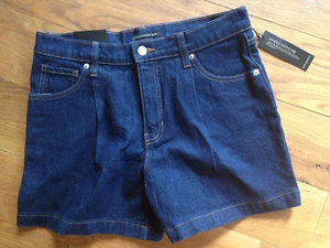 Neu mit Etikett Banana Republic 4 1/2" kurze sexy plissierte Denim Jeans Shorts 28 6 $ 85 - Bild 1 von 5