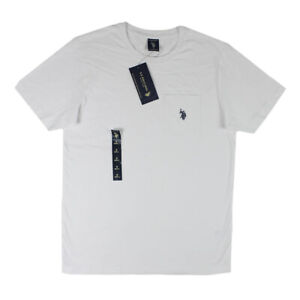 U.S. Polo Assn. Men's Crew-Neck Pocket T-Shirt White 11390204