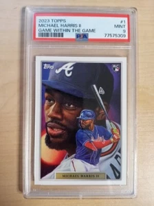 2023 Topps Game Within A Game Michael Harris II Rookie RC #1 PSA 9 Mint Braves - Picture 1 of 1