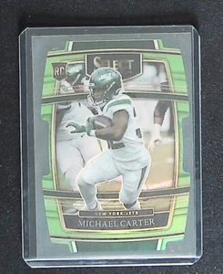 Select Concourse 2021 verde neón Prizm troquelado/349 Michael Carter #71 novato radiocontrol - Imagen 1 de 2