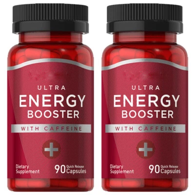 Ultra Energy Booster 2X90 Cápsulas Ginseng/Guaraná/Gotu/Polen de Abeja Tubería  Foto 1 de 2