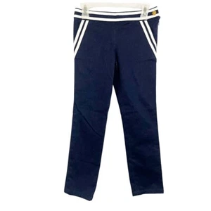 NEW Brooks Brothers Dark Wash Denim White Trim Pants Nautical Preppy Kids Size 6 - Picture 1 of 5