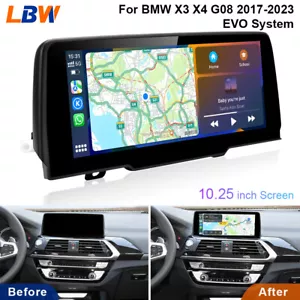 For BMW X3 X4 G08 2017-2023 EVO System 10.25'' Touch Screen Stereo Carplay Navi - Foto 1 di 12