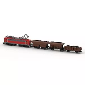 MOC-108963 BR150 Coal Wagon Train Model 2377 Pieces Good Quality and Brand New - Picture 1 of 6