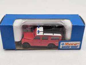 Roco Miniatur Modell H0 1:87 Land Rover Feuerwehr PKW unbespielt in OVP - (275) - Foto 1 di 3