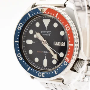 Vintage 1991 [EXC+5] SEIKO 7548-700B Pepsi Diver 150m Men's Quartz Watch JAPAN - Picture 1 of 15