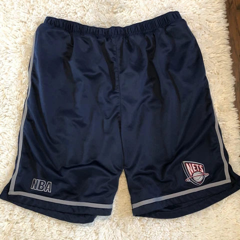 Vintage Brooklyn New Jersey NJ Nets Shorts Mens XXL Blue USG NBA Basketball Cover
