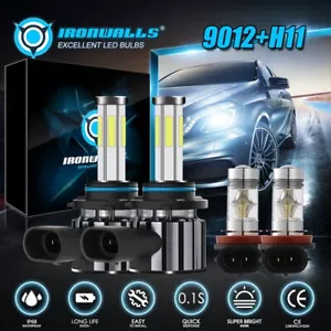 For Toyota RAV4 2016 2017 2018 6-sides LED Headlight Bulbs Hi/Lo Fog Light Combo - Foto 1 di 12