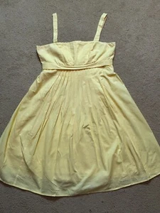 American Living Yellow Fit & Flare Easter Spring Midi A-Line Tea Sundress 12 - Picture 1 of 7