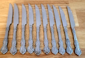 REED & BARTON 10 STEAK KNIVES Stainless DUTCHESS of MARLBOUGH HERITAGE MINT - Picture 1 of 3