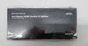 Monoprice 4x4 Matrix HDMI Switch & Splitter MHSS0404E/ No Adapter - Picture 1 of 6