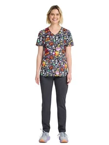Disney Scrub V Neck Top - Nurse Medical Dental Veterinary NWT - Picture 1 of 5