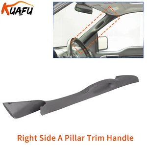 Grey RH Passenger Side Front A Pillar Trim w/Handle For 2004-08 Ford F150 F-150 - Bild 1 von 17