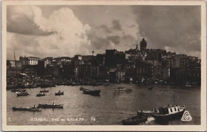 Turquía Constantinopla Estambul Vue De Galata RPPC C304 - Imagen 1 de 2