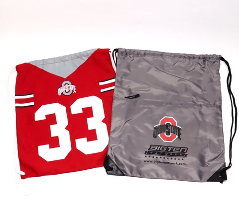 2 Ohio State Buckeyes Drawstring Backpacks Day Totes Football Jersey Big Ten BTN Cover