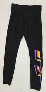Girl's Justice Leggings - Size 12 - Black with "Love" on Leg - Picture 1 of 2