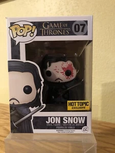Funko POP Game of Thrones Jon Snow Hot Topic #07 With Protective Plastic Holder - Picture 1 of 6