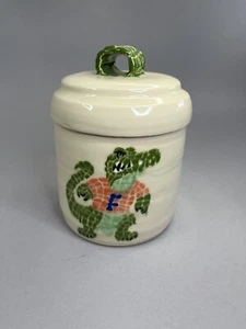 Vintage University of Florida Gators Salt-glaze Stoneware 7" Canister Jar - Picture 1 of 12