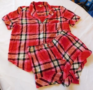 Victoria's Secret Sleepwear Women's Ladies 2 Pc Set Sleep Shirt Shorts Size S - Picture 1 of 8