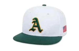 Sombrero de Oakland Athletics A's. Bordado, IMPRESIONANTE, espalda a presión, billete plano ancho. ¡NUEVO! - Imagen 1 de 4