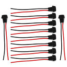 10Pcs T10 194 168 Wiring Harness Socket Extension for Pigtail Light