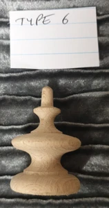 WOODEN FINIAL TYPE 6 - Picture 1 of 3