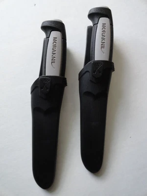 Morakniv Mora Cuchillo de Carbono Robusto 3.6′′ Punto de Caída Mango Gris (2 cuchillos) NUEVO Foto 1 de 3