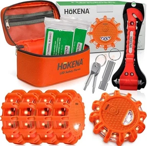 HOKENA 11 Piece LED Roadside Emergency Kit - Picture 1 of 8