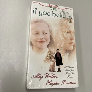 New Sealed VHS If You Believe Christmas Movie Ally Walker Hayden Panettiere FS! - Imagen 1 de 7