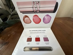 Yves Saint Laurent YSL Loveshine Candy Glow 3 tonalità scheda campione N8B, N9B, N10B - Foto 1 di 4