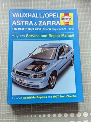 Vauxhall Opel Astra & Zafira (Petrol) 1998-2000 Haynes Workshop Manual - Image 1 of 4