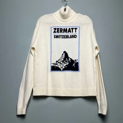 Suéter Zara Colección Esquí Lana Cachemira Zermatt Suiza Crema Mujer L Foto 1 de 4