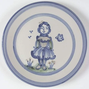 M A Hadley Country Scene Blue Dinner Plate 5757465 - Picture 1 of 1