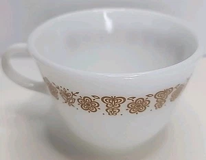 Pyrex Corning Butterfly Gold Coffee Tea Mugs Cups Corelle Vintage USA - Picture 1 of 4
