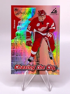 Steve Yzerman 1997-98 Pinnacle Zenith Chasing The Cup #15 HOF Red Wings Sharp! - Image 1 of 2