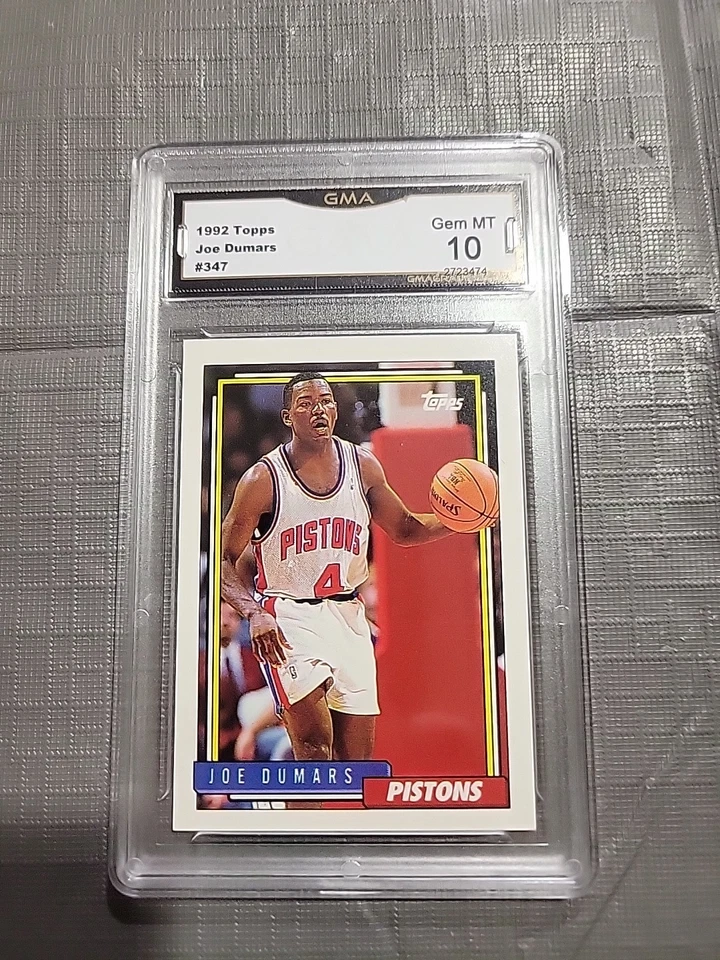 1992 Topps Basketball #347 Joe Dumars GMA Gem MT 10 - Image 1 of 2