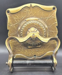 Porta carta igienica in ottone arte vittoriana antica ottone MCM - Foto 1 di 5