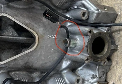 97-03 Jaguar XK8 XJ8 Vanden Plas 4.0L Bloque de motor Bomba de agua Salida Tubo Vástago Foto 1 de 3