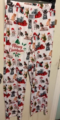 Pantalones de pijama Brief Insanity Cat talla M nuevos con etiquetas pantalones para dormir salón de Navidad Foto 1 de 4