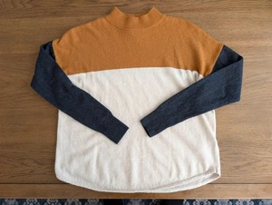 Madewell Colorblock Pullover Damen Größe XS Ashbury Mockneck Alpaka Mischung - Bild 1 von 4