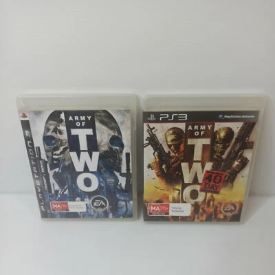 PS3 PlayStation 3  Army Of Two + Army of Two 40th Day. VGC Region 4 F/Postage - Image 1 of 4