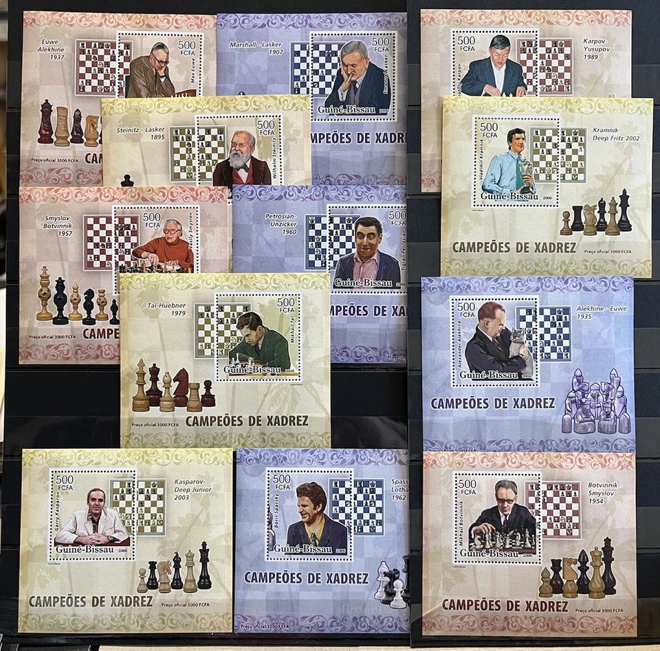 Chess / Chessmen / Masters - Stamps Luxes - MNH** -  AM5. - Image 1 of 1