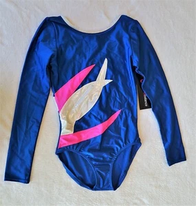 Gymnastics Leotard Child Large CL 10/12 Dance Ballet Long Sleeve Competition Gym - Picture 1 of 6