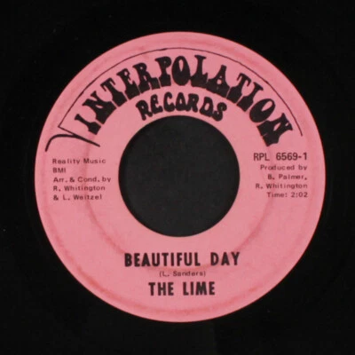 LIME: beautiful day / satisfied Interpolation Records 7" Single 45 RPM - Image 1 of 2