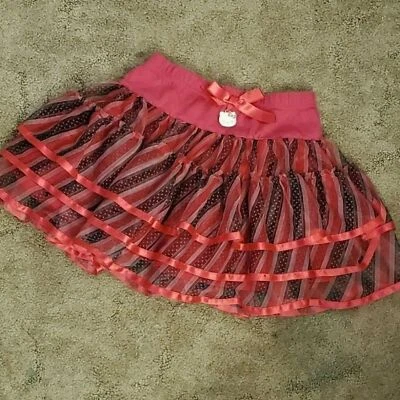Falda en capas Sanrio Hello Kitty para niñas, talla 6 Foto 1 de 4