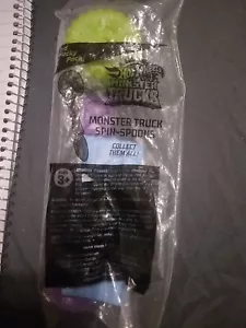 Hot Wheels Monster Trucks Spin-Spoons PURPLE Sonic Wacky Pack Toy 2021 NEW - Picture 1 of 2
