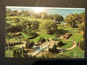 CYPRESS GARDENS FLORIDA FL AERIAL VIEW GARDENS OF THE WORLD POSTCARD 1978 CANCEL - Picture 1 of 2
