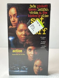 Set It Off VHS Tape 1997 Queen Latifah Vivica Fox Jada Pinkett Smith NEW - Picture 1 of 6