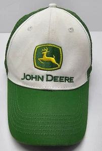 Vintage John Deere Snapback Mütze weiß und John Deere grün Cap - Bild 1 von 6
